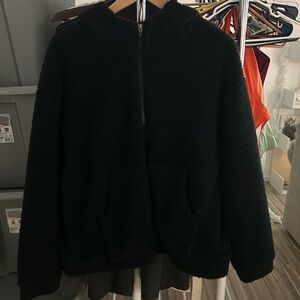 Fabletics Black Fleece Jacket